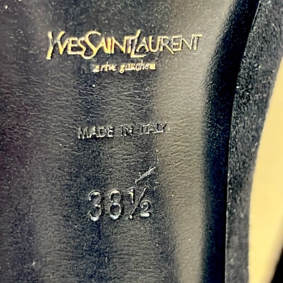 YSL HIGH HEEL AND PUMPS IN BLACK SUEDE - Picture 9 of 9